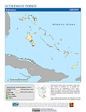 Map: Settlement Points: Bahamas