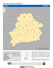 Map: Settlement Points: Belarus
