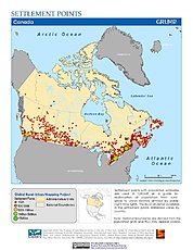 Map: Settlement Points: Canada