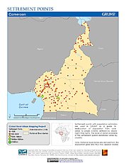 Map: Settlement Points: Cameroon