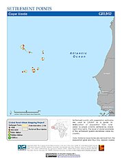 Map: Settlement Points: Cape Verde