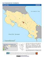 Map: Settlement Points: Costa Rica