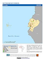 Map: Settlement Points: Ecuador