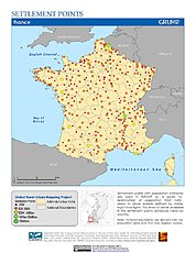 Map: Settlement Points: France