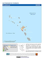Map: Settlement Points: Guadeloupe
