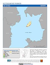 Map: Settlement Points: Isle of Man