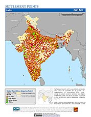 Map: Settlement Points: India