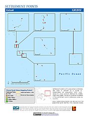 Map: Settlement Points: Kiribati