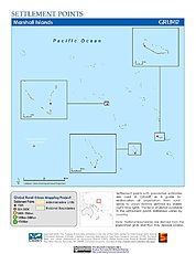 Map: Settlement Points: Marshall Islands