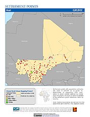 Map: Settlement Points: Mali