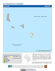 Map: Settlement Points: Mayotte