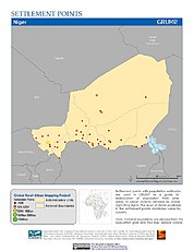 Map: Settlement Points: Niger