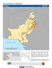 Map: Settlement Points: Pakistan
