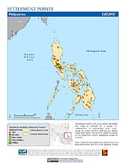 Map: Settlement Points: Philippines