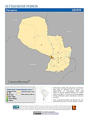 Map: Settlement Points: Paraguay