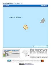 Map: Settlement Points: Réunion