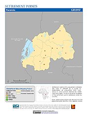 Map: Settlement Points: Rwanda