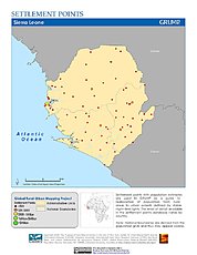 Map: Settlement Points: Sierra Leone