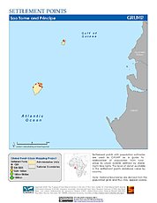 Map: Settlement Points: Sao Tome & Principe
