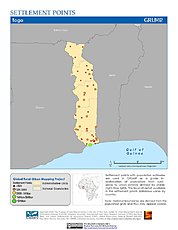 Map: Settlement Points: Togo