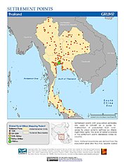 Map: Settlement Points: Thailand