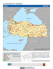 Map: Settlement Points: Turkey