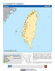 Map: Settlement Points: Taiwan