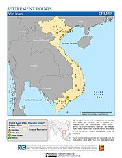 Map: Settlement Points: Vietnam
