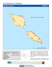Map: Settlement Points: Samoa