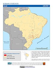 Map: Urban Extents: Brazil
