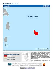 Map: Urban Extents: Barbados