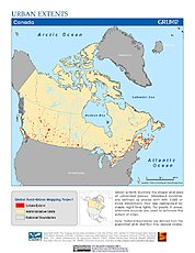 Map: Urban Extents: Canada