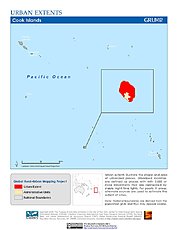 Map: Urban Extents: Cook Islands