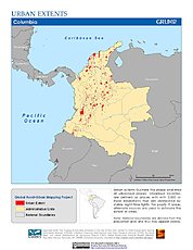 Map: Urban Extents: Colombia