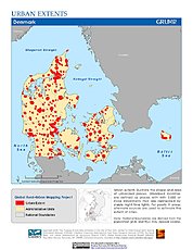 Map: Urban Extents: Denmark