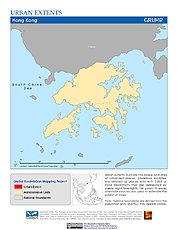 Map: Urban Extents: Hong Kong