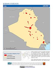 Map: Urban Extents: Iraq
