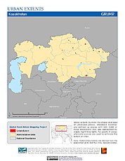 Map: Urban Extents: Kazakhstan