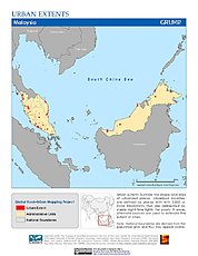 Map: Urban Extents: Malaysia