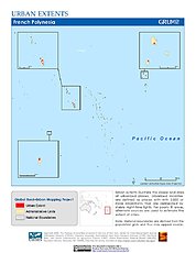 Map: Urban Extents: French Polynesia