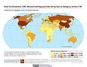 Map: Total SO2 Emissions (1989)