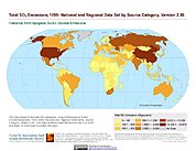 Map: Total SO2 Emissions (1998)