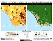 Map: Population Density & LECZ: Port Harcourt, Nigeria