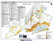 Map: Population Density in 10 m LECZ: NYC