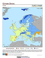 Map: Climate Zones: Europe