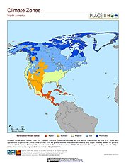 Map: Climate Zones: North America