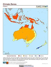 Map: Climate Zones: Oceania