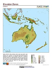 Map: Elevation Zones: Oceania