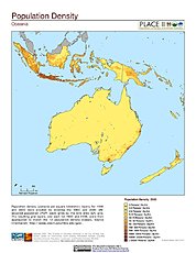 Map: Population Density: Oceania
