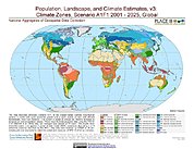 Map: A1F1 - Climate Zones (2001-2025)